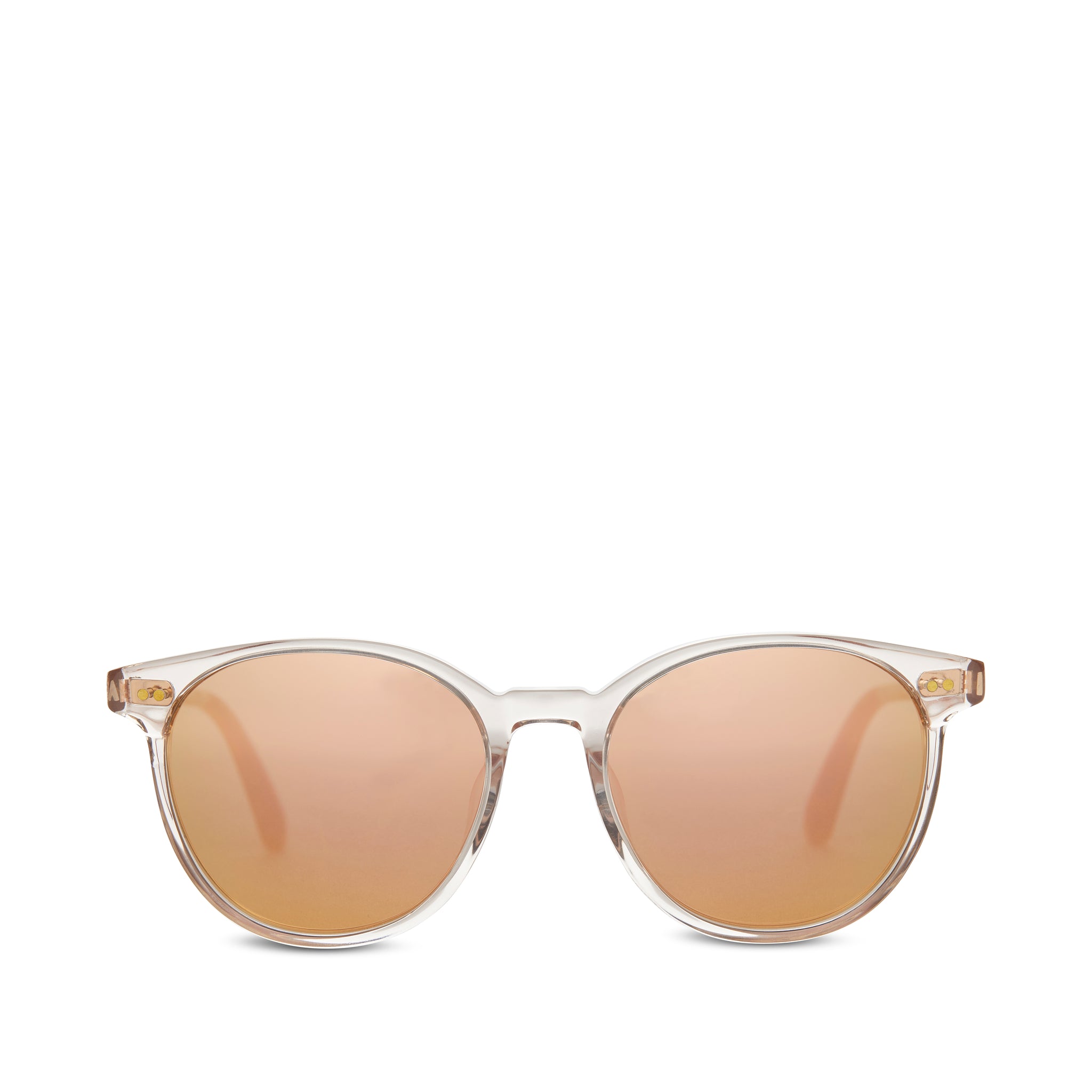 Bellini Champagne Crystal Handcrafted Sunglasses Front View
