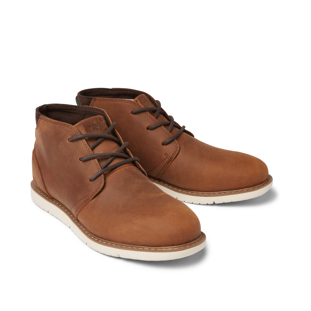 Navi Brown Water Resistant Boot Front View