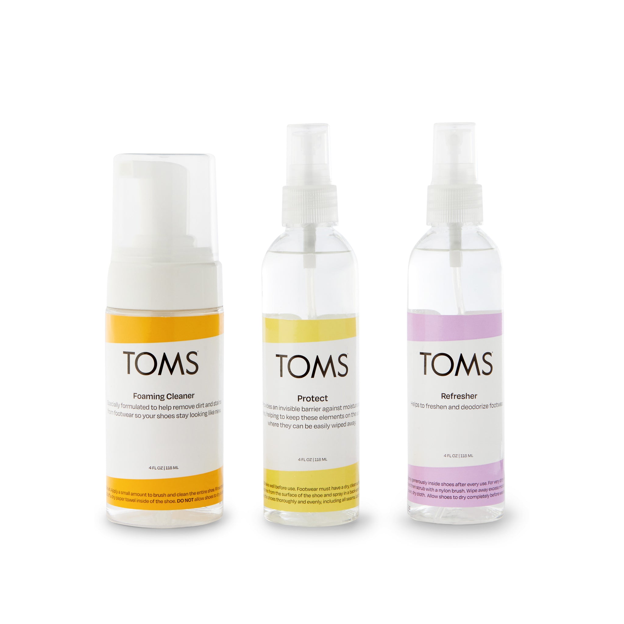 TOMS Shoe Care Kit Back View