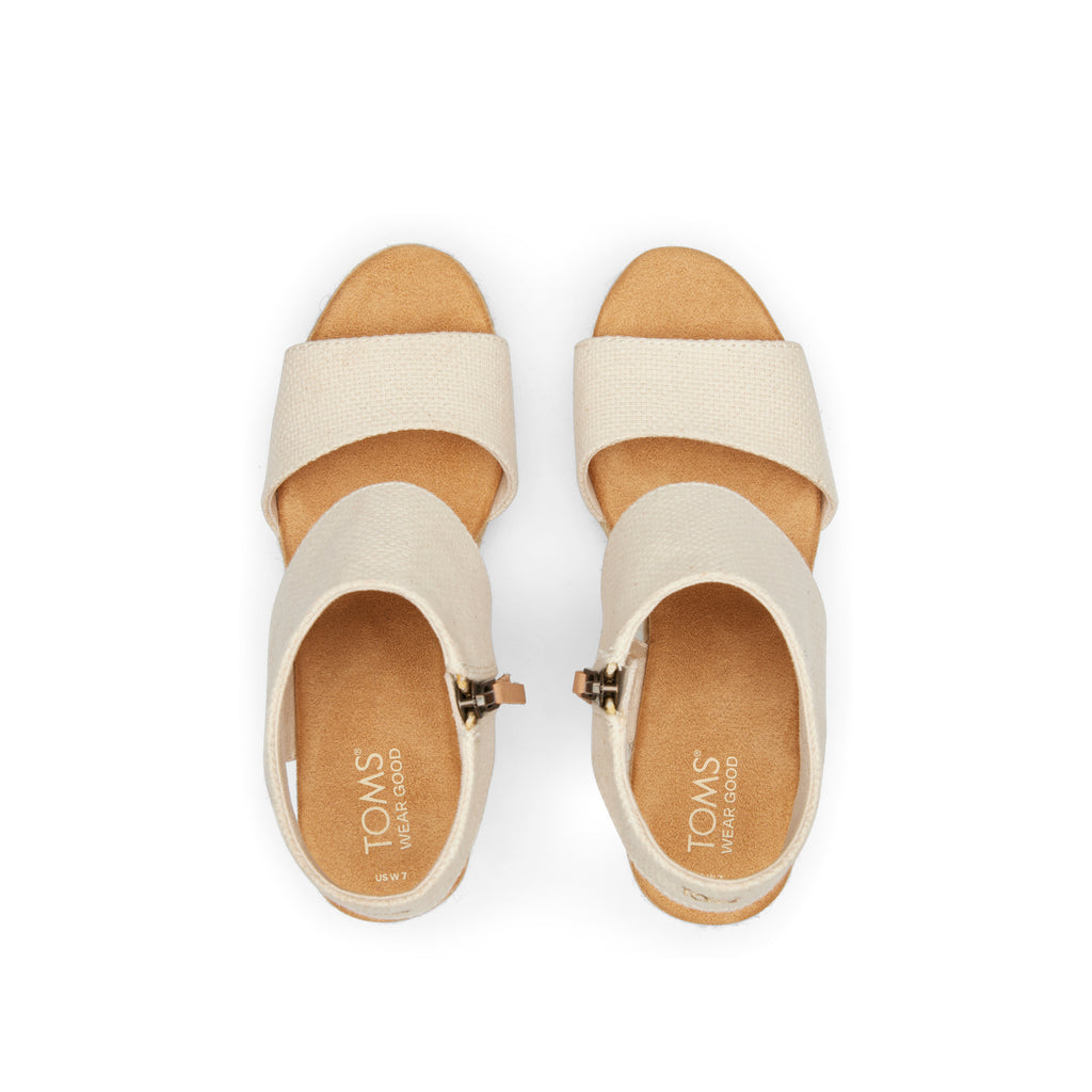 Majorca Rope Natural Platform Sandal Top View