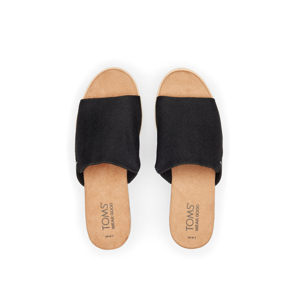 Diana Mule Black Sandal Top View