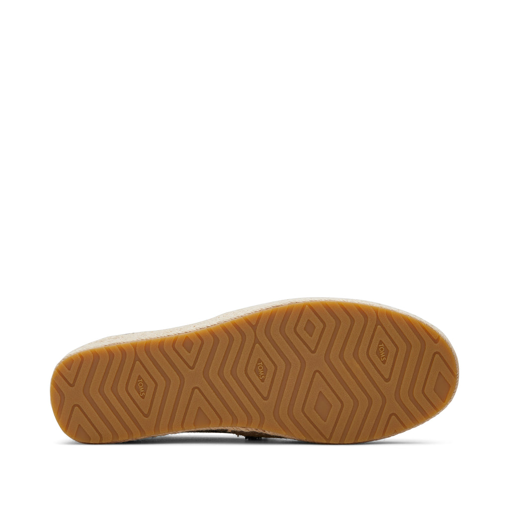 Valencia Black Canvas Platform Espadrille Bottom Sole View