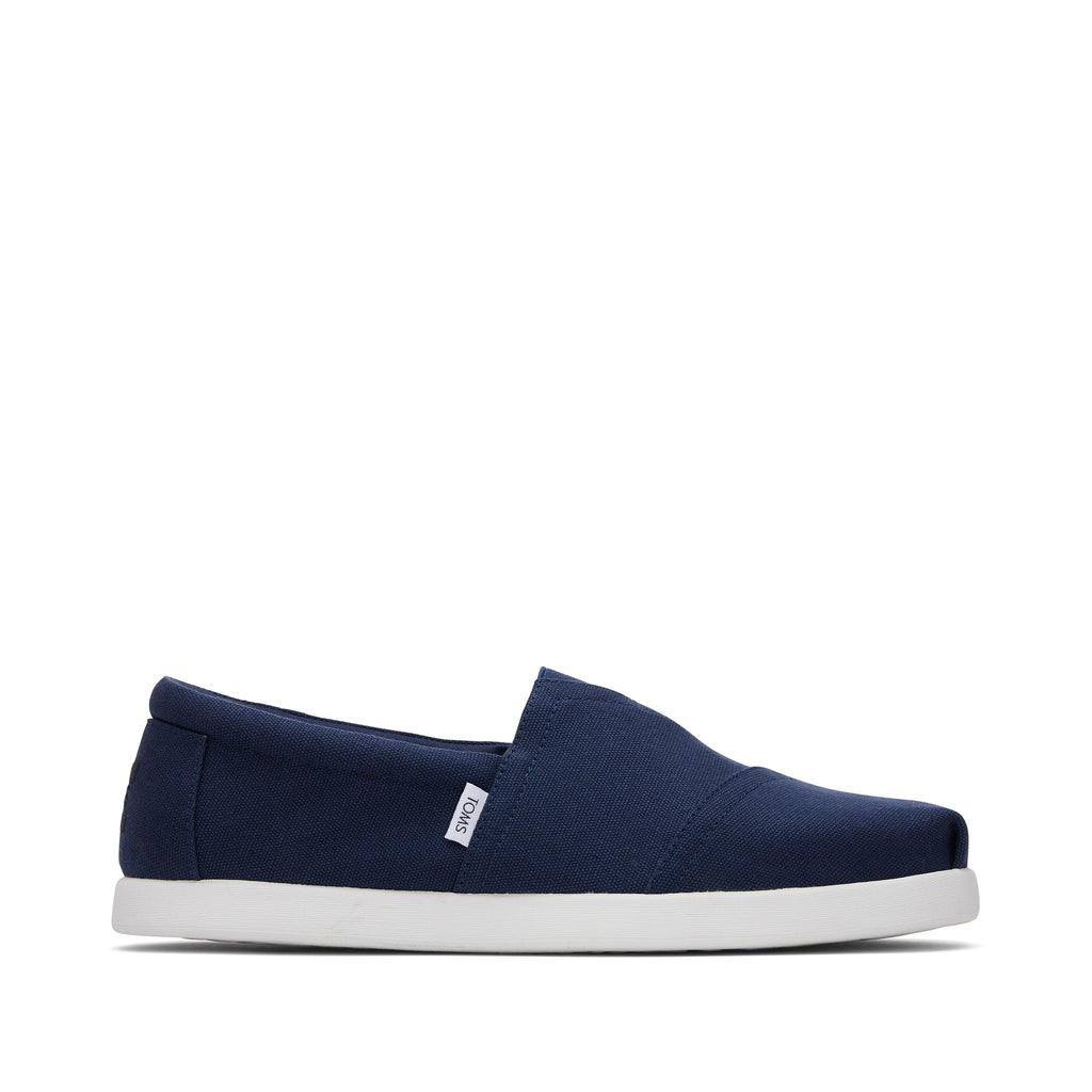 Alp Fwd Navy Recycled Cotton Canvas Side View