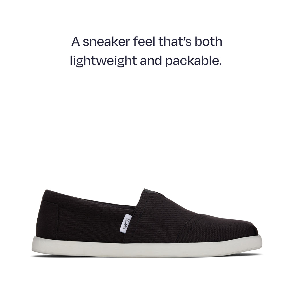 alp fwd side shot - a sneaker feel that's both lightweight and packable
