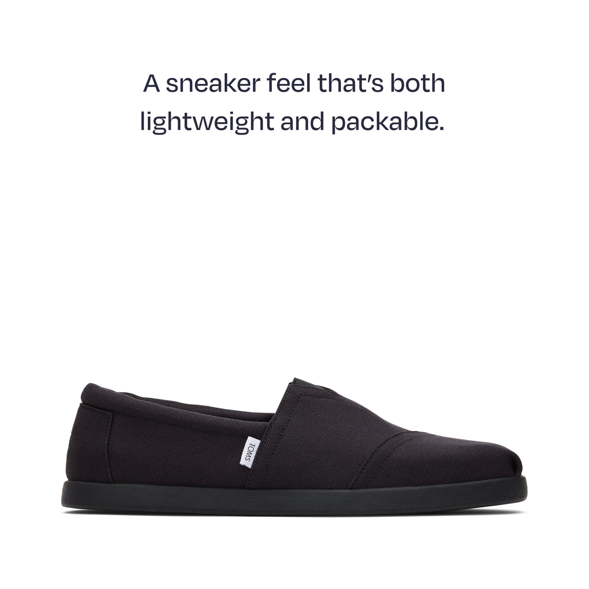 alp fwd side shot - a sneaker feel that's both lightweight and packable
