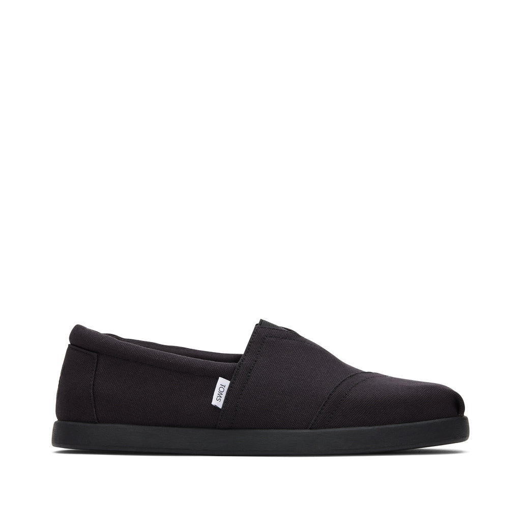 Alp Fwd All Black Recycled Cotton Canvas Side View