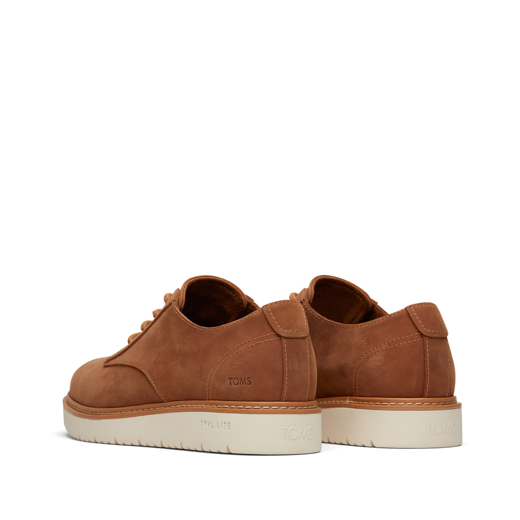 Navi TRVL LITE Tan Water Resistant Dress Shoe Back View