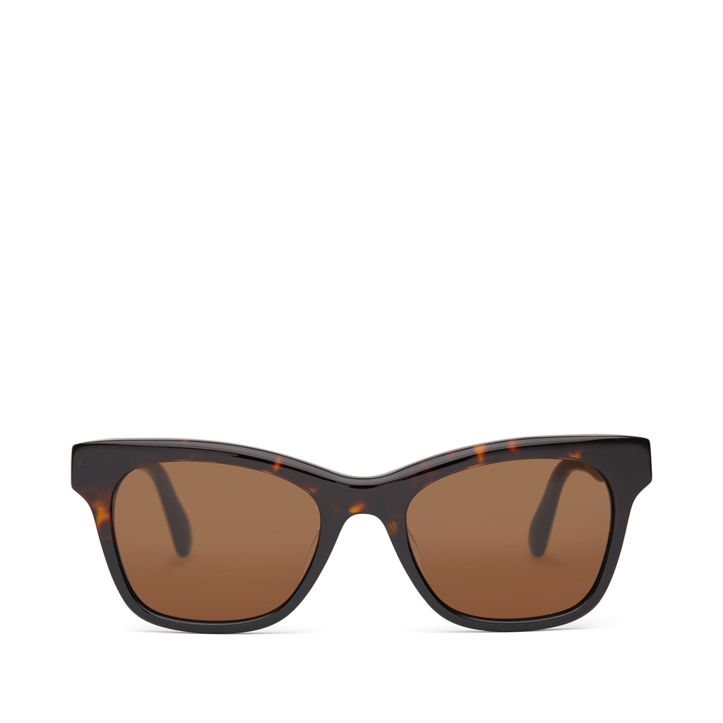 Margot Tortoise Fade Handcrafted Sunglasses Front View