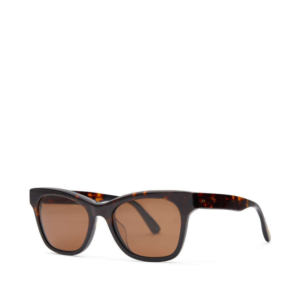 Margot Tortoise Fade Handcrafted Sunglasses Side View