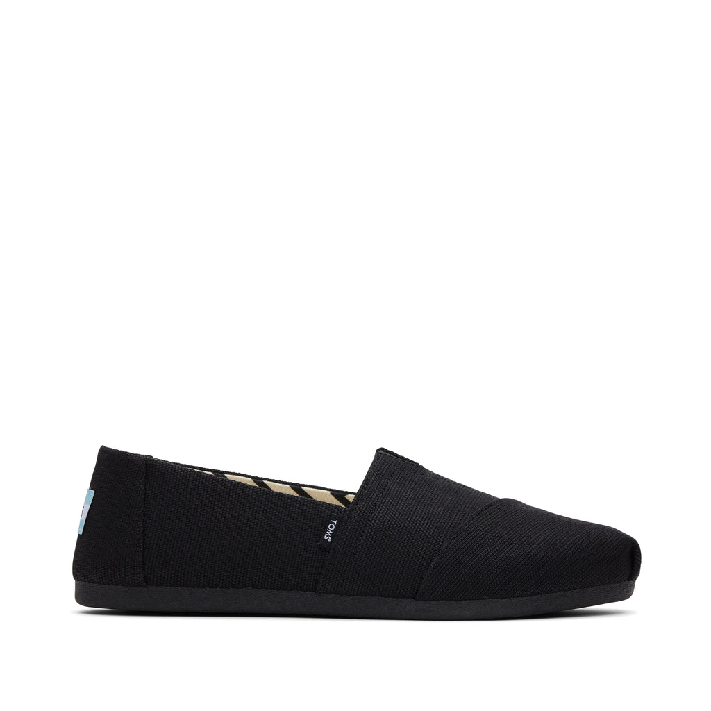 Alpargata All Black Heritage Canvas Side View