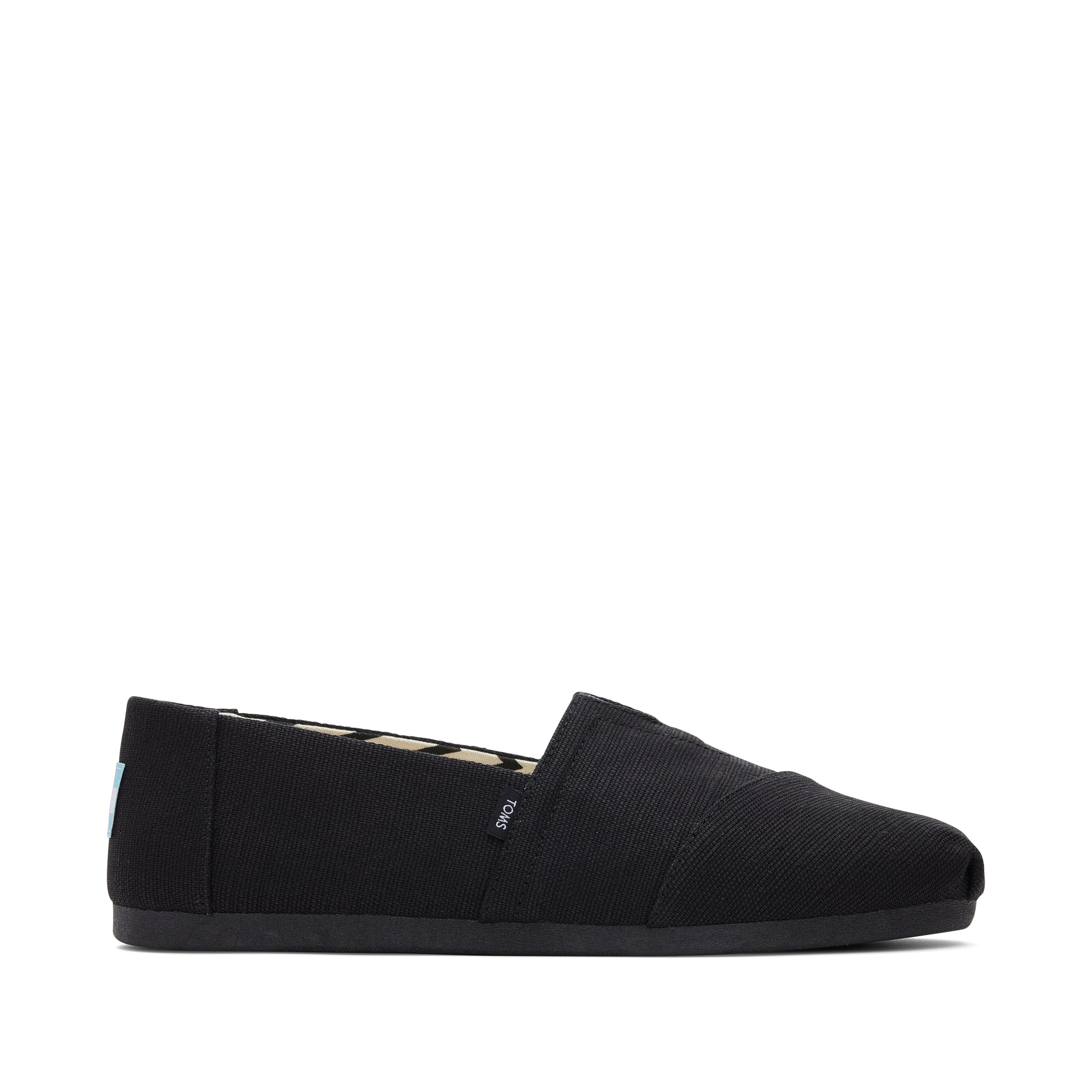 Alpargata All Black Heritage Canvas Side View