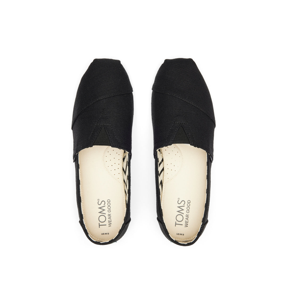 Alpargata All Black Heritage Canvas Top View