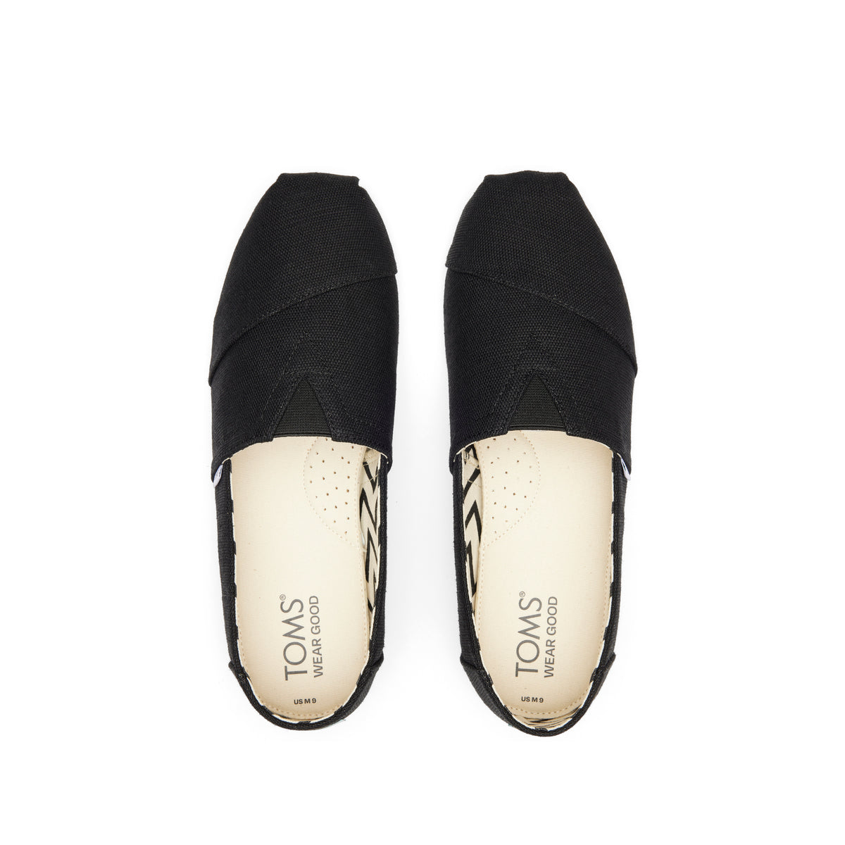 Alpargata Black Heritage Canvas Top View