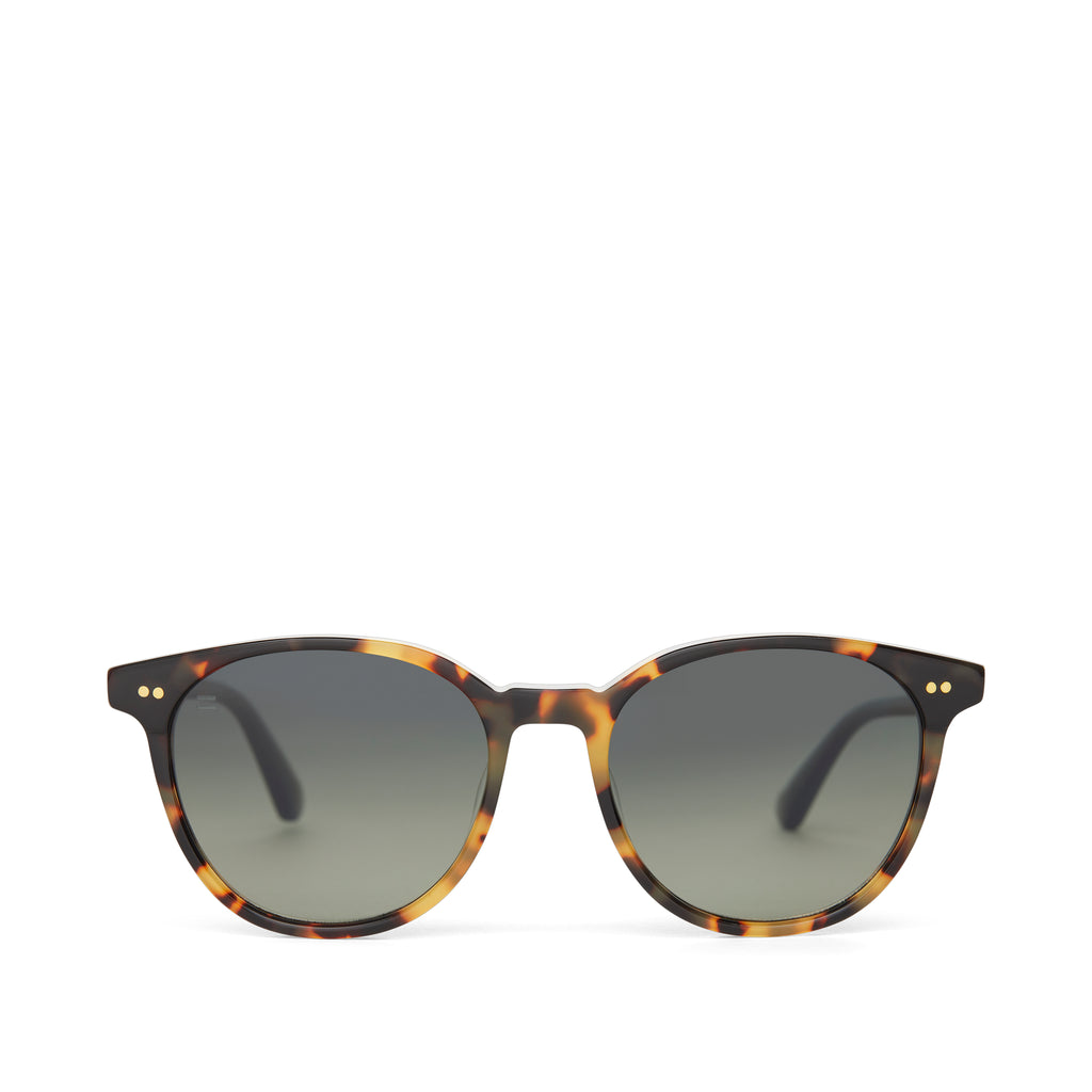 Bellini Tortoise Spruce Polarized Handcrafted Sunglasses Front View