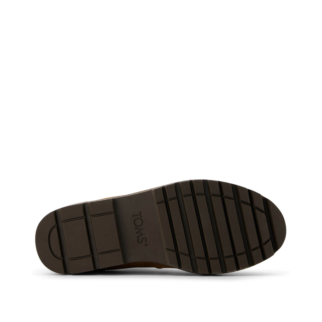 Griffin Brown Water Resistant Leather Boot Bottom Sole View