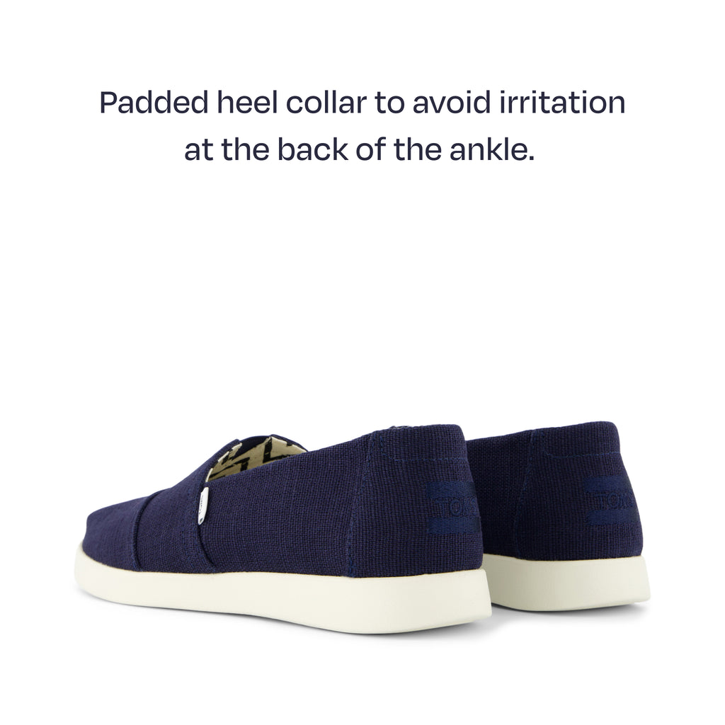 alpargata plus - padded hee collar to avoid irritation at the back of the ankle
