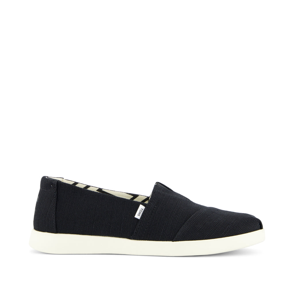 Alpargata Plus Black Heritage Canvas Side View