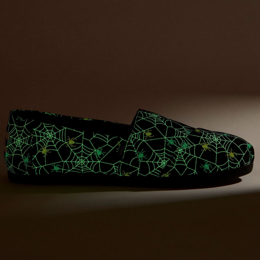 Alpargata Black Glow In The Dark Spiders