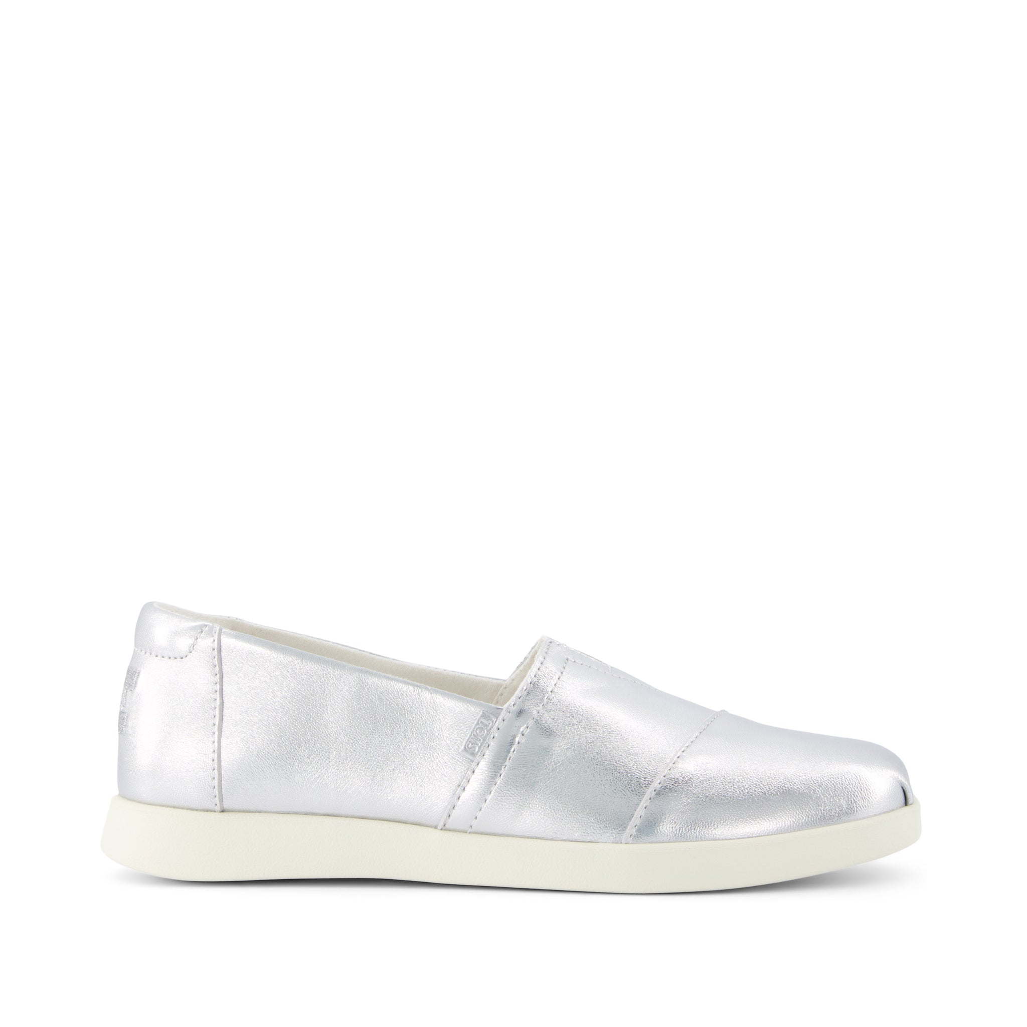 Alpargata Plus Silver Metallic Side View