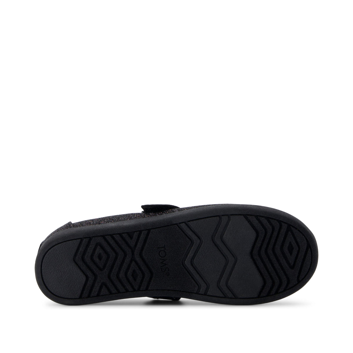 Nora Mary Jane Kids Shoe - Black Iridescent Glimmer Bottom Sole View