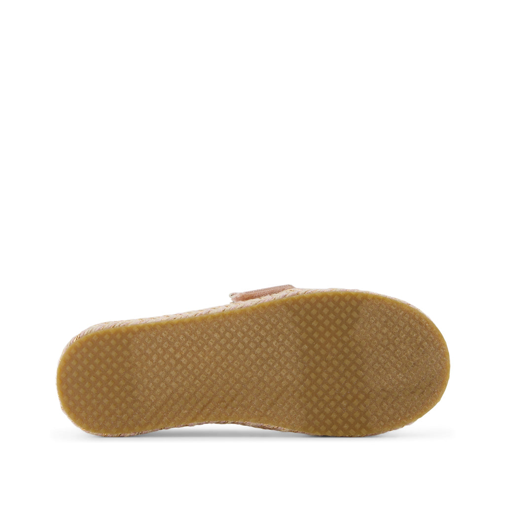 Alpargata Rope 2.0 Kids Espadrille - Pale Rose Metallic Iridescent PU Bottom Sole View
