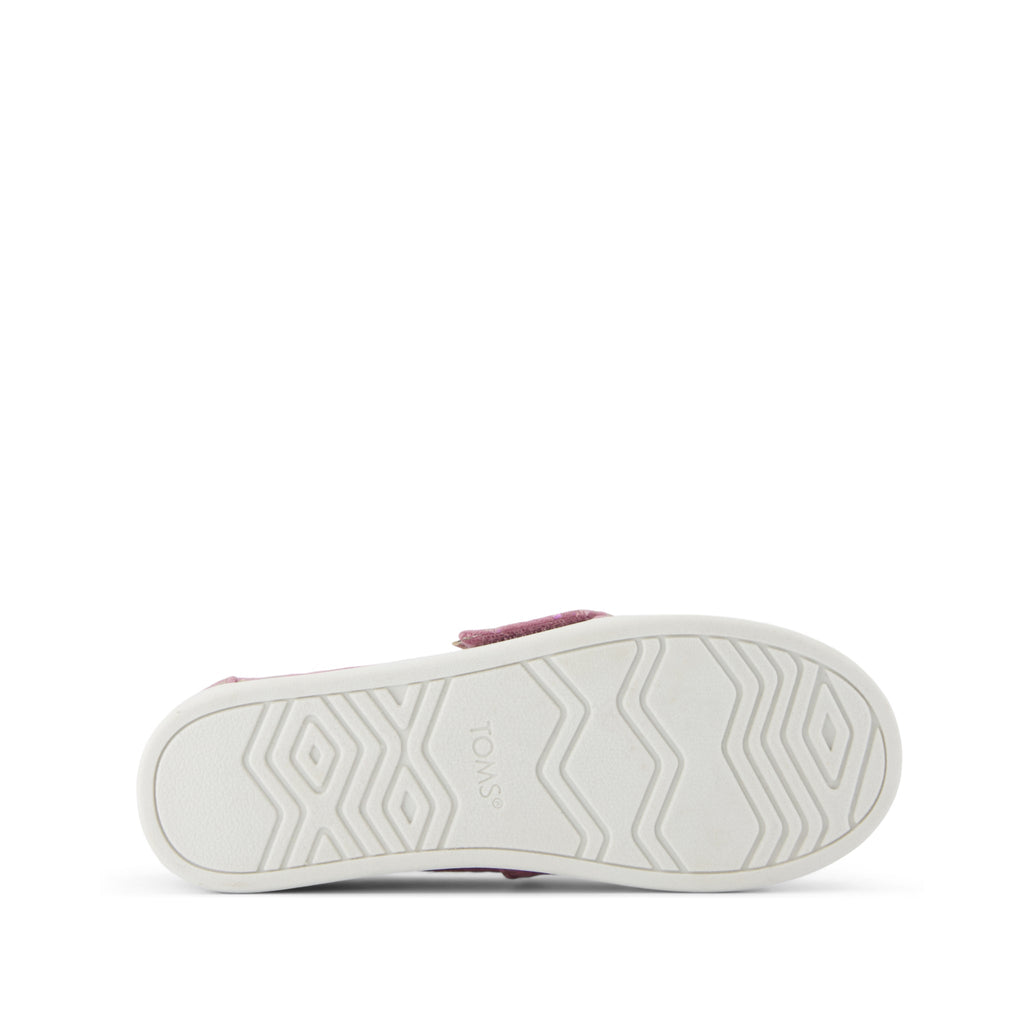 Alpargata Classic Kids Shoe - Cosmic Pink Iridescent Leopard Bottom Sole View