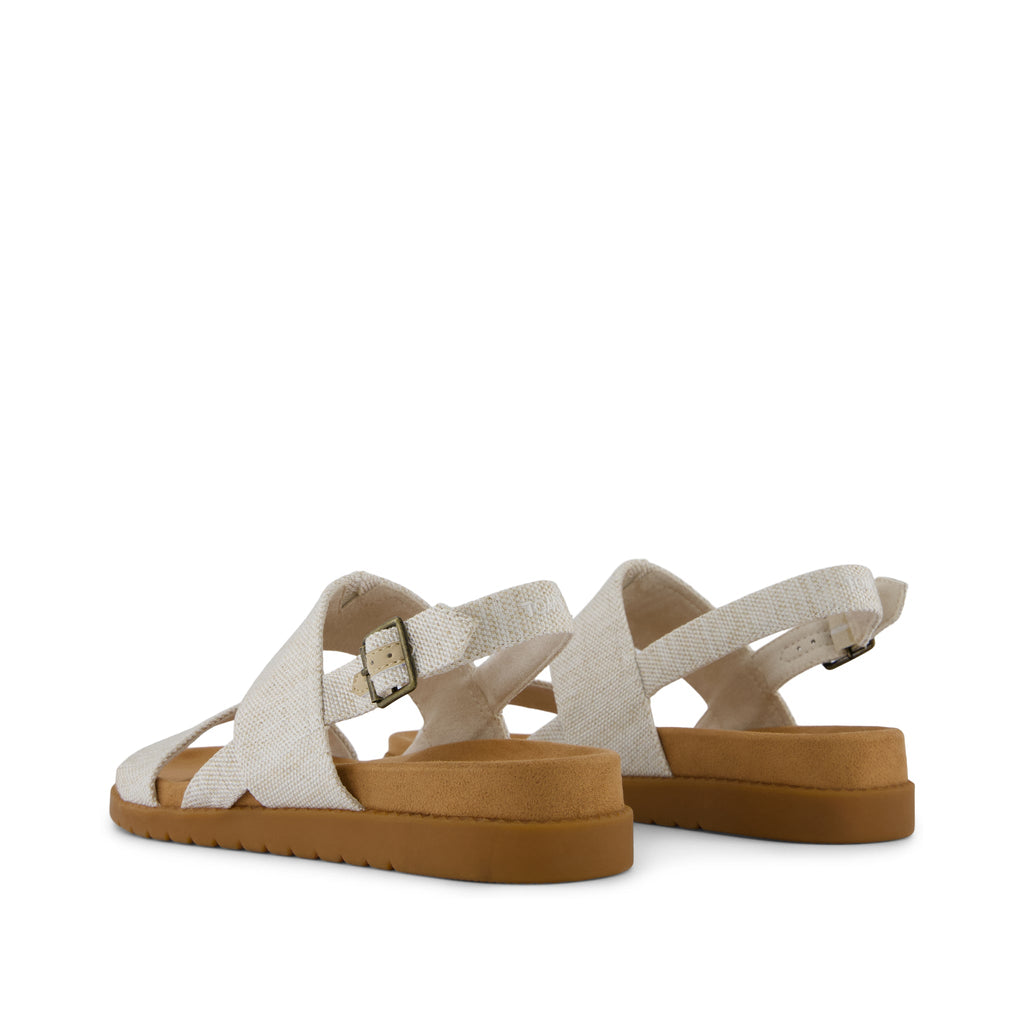 Marin Strap Sandal - Natural Yarn Dye Back View