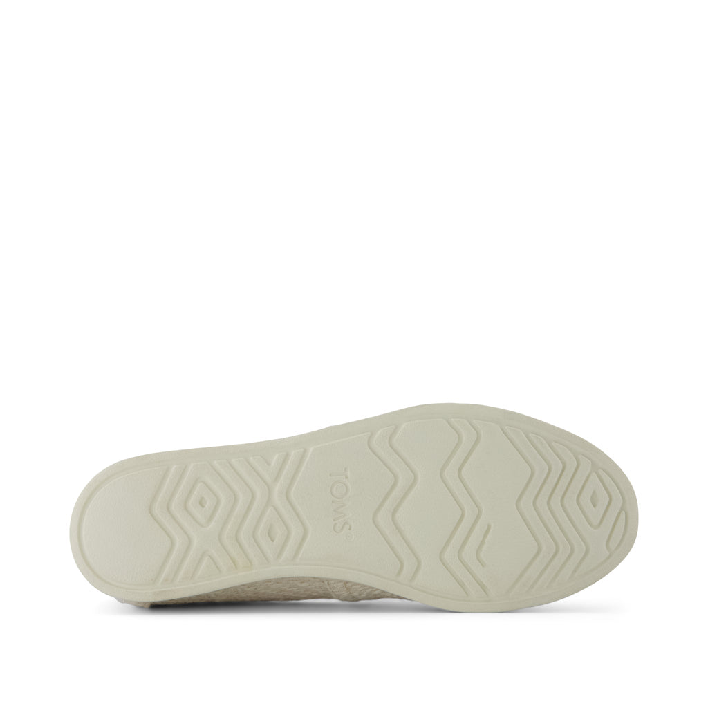 Alpargata Plus - Light Sand Metallic Faux Fur Bottom Sole View