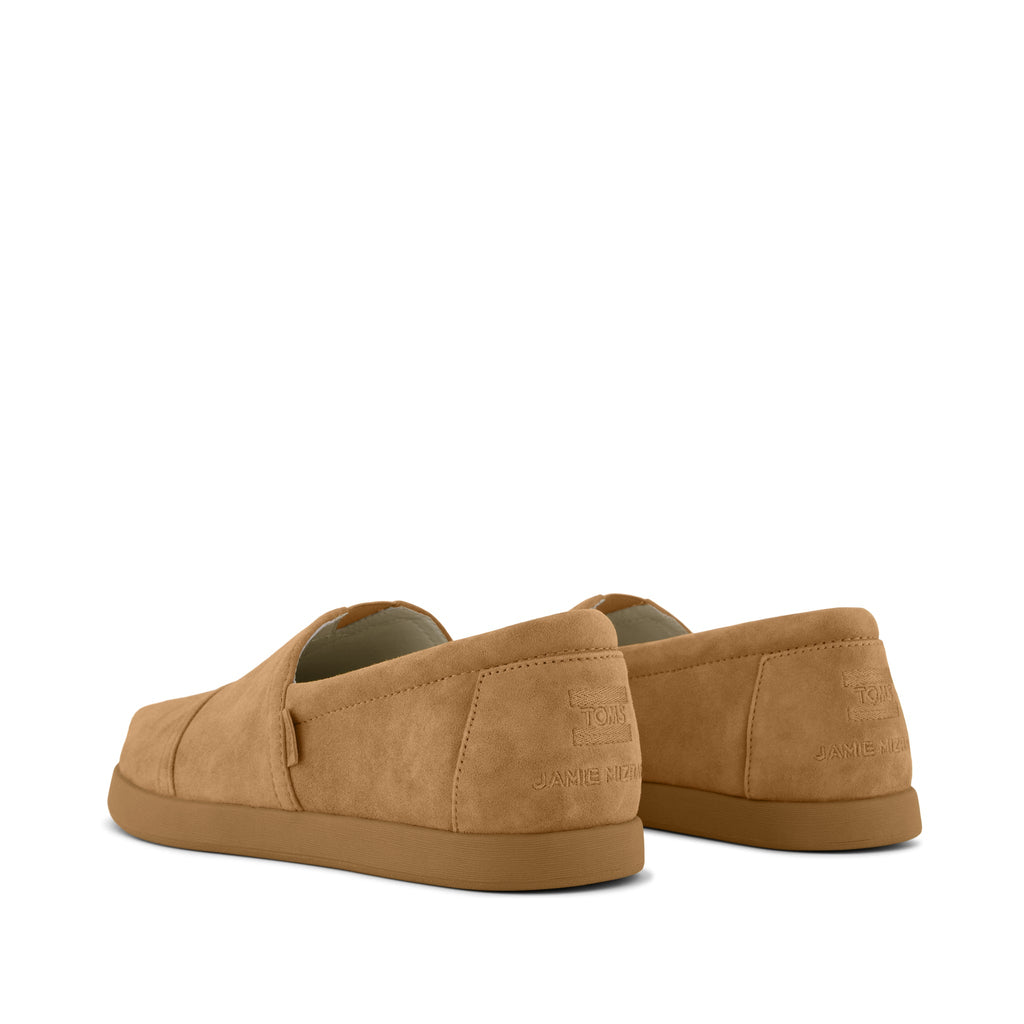 TOMS x Jamie Mizrahi Alp FWD - Water Repellent Antique Amber Suede Back View