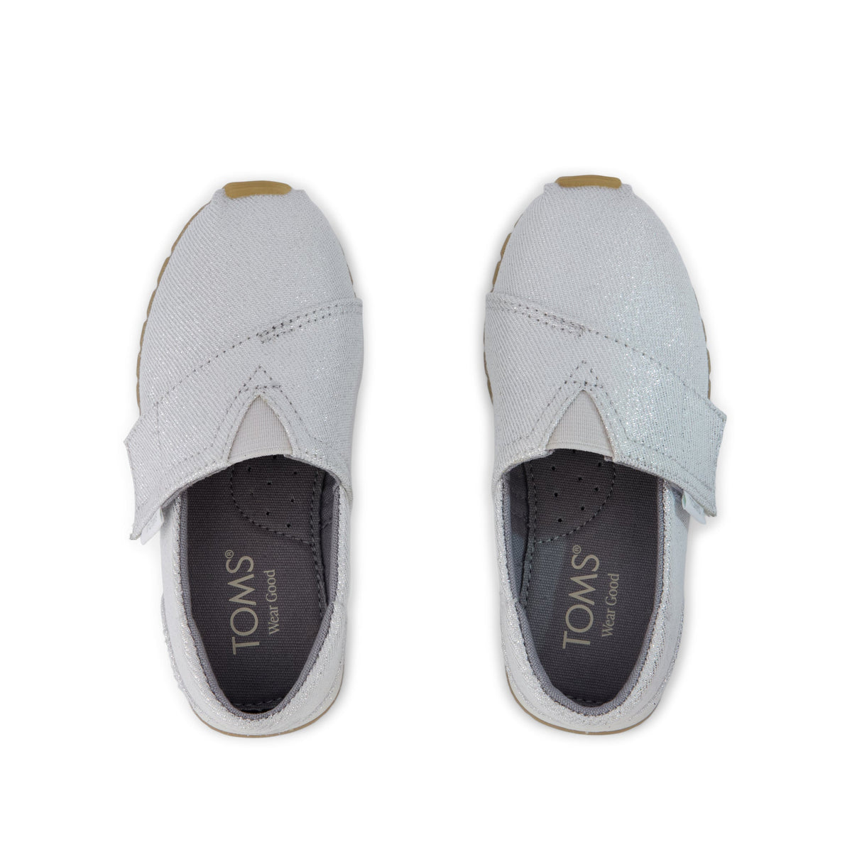 Resident Plus Toddler Sneaker - Silver Metallic Twill Top View