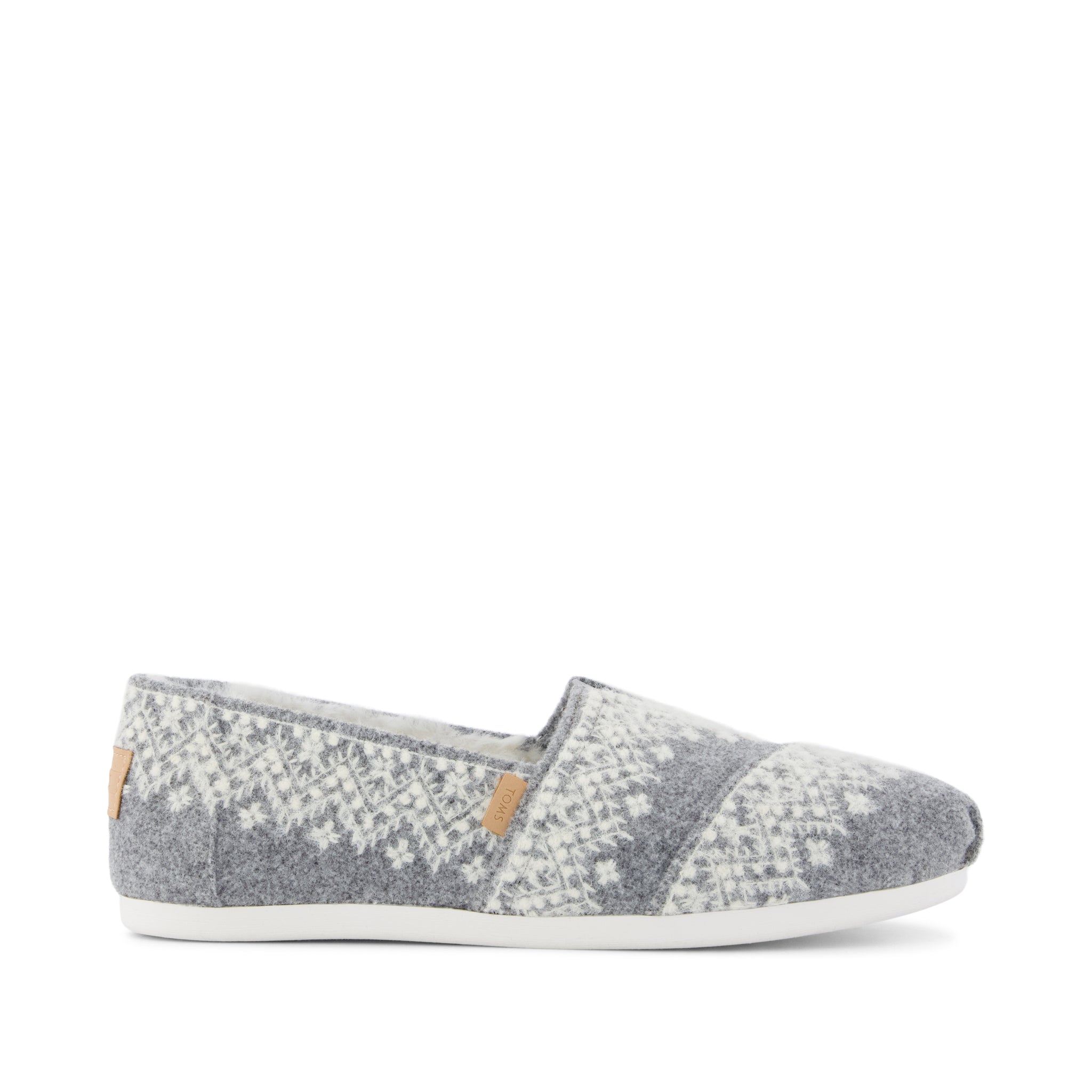Alpargata Classic - Fuzzy Fair Isle Side View