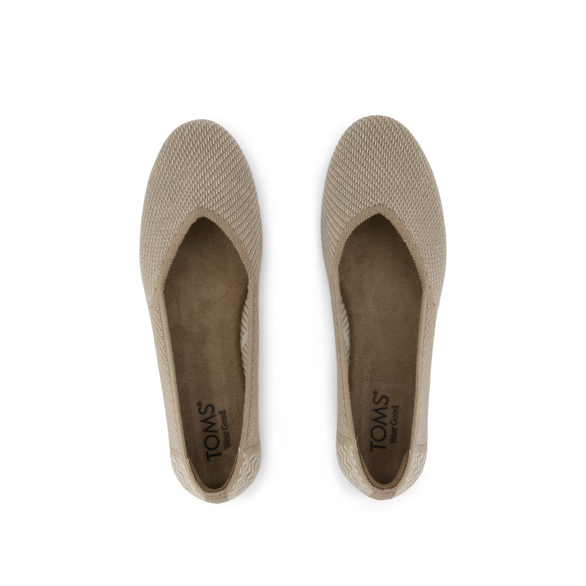 Gemma Flat - Dune Brown Engineered Knit Top View