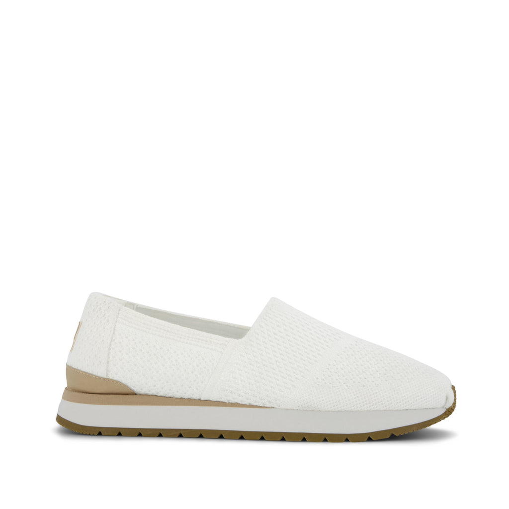 Resident Plus - White Knit Side View