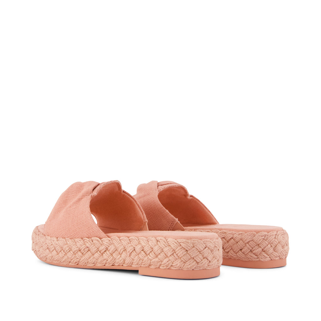 Abby Slide Flatform  Espadrille Sandal - Bloom Heritage Canvas Back View