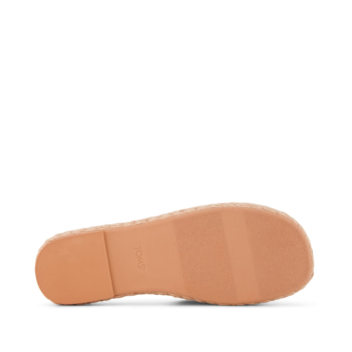 Abby Slide Flatform  Espadrille Sandal - Bloom Heritage Canvas Bottom Sole View