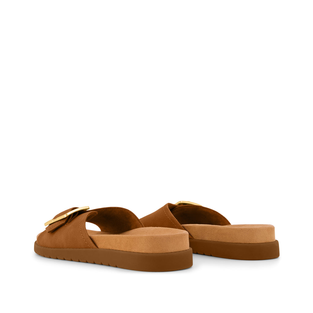 Marin Slide Sandal - Brown Sugar Nubuck Back View
