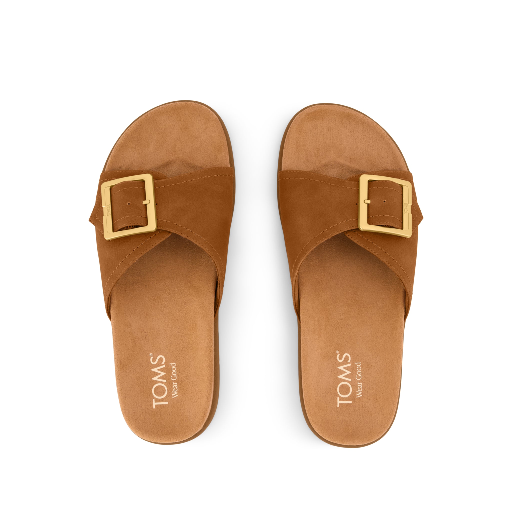 Marin Slide Sandal - Brown Sugar Nubuck Top View