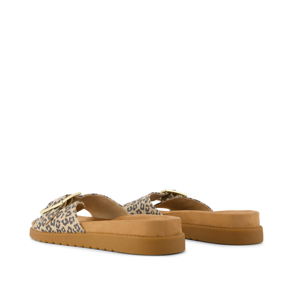 Marin Slide Sandal - Leopard Print Back View