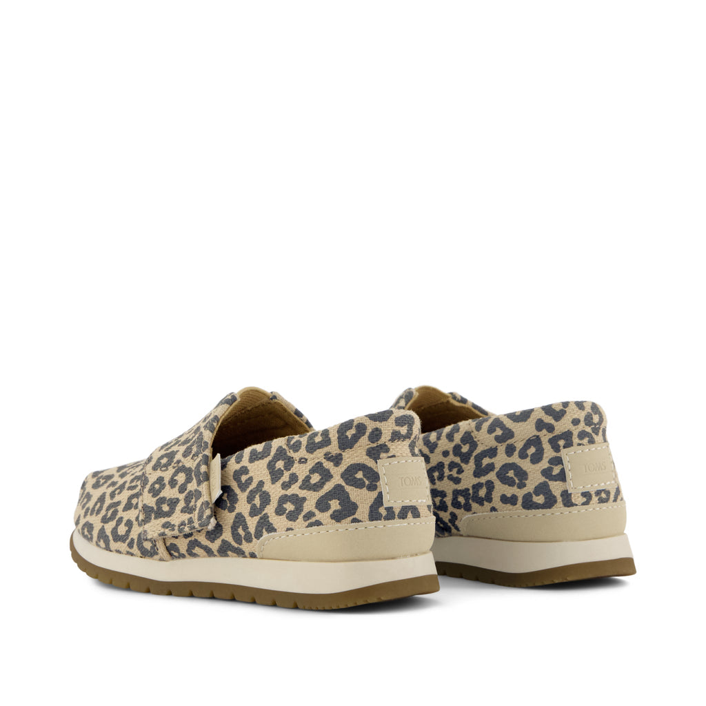 Resident Plus Toddler Sneaker - Natural Leopard Print Back View