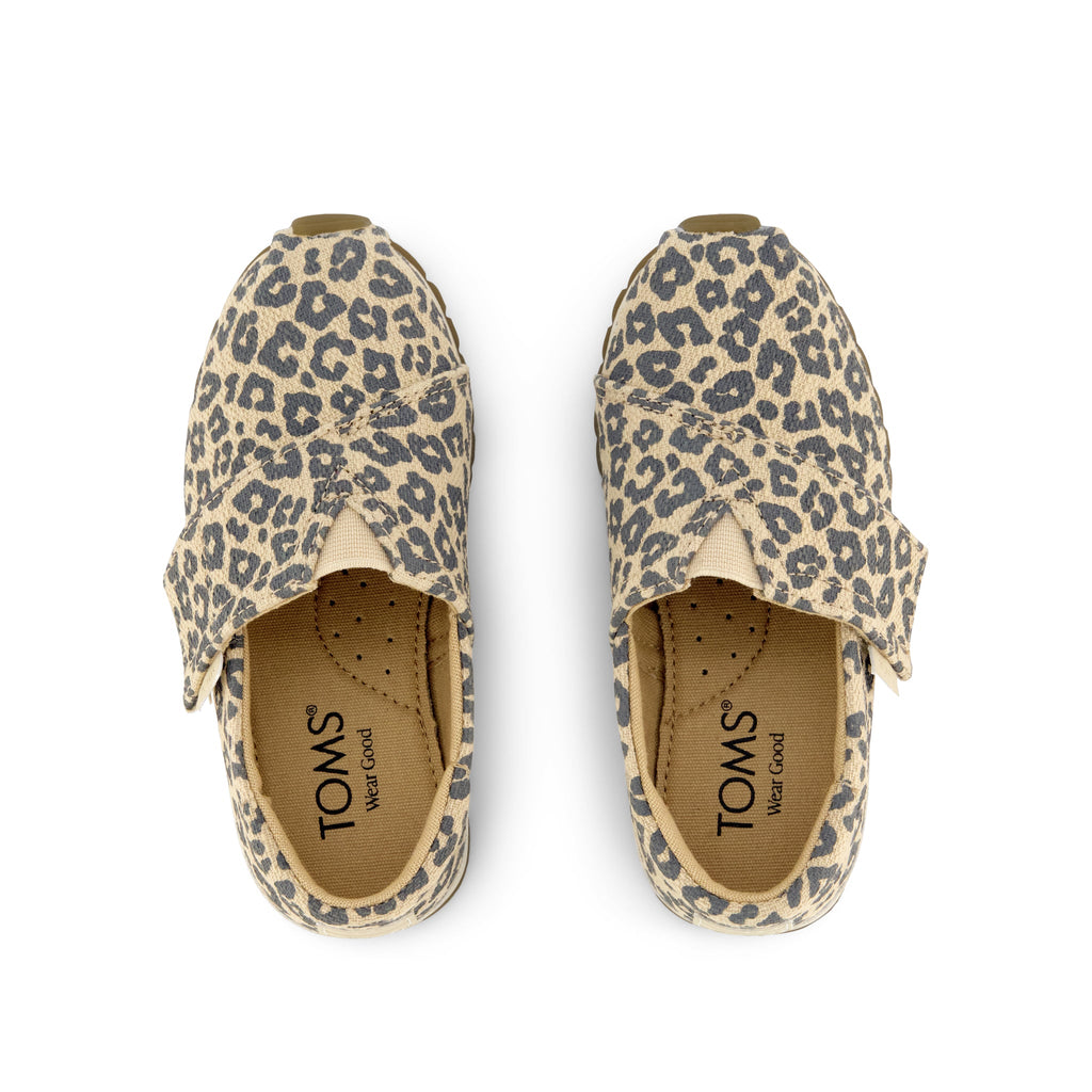 Resident Plus Toddler Sneaker - Natural Leopard Print Top View
