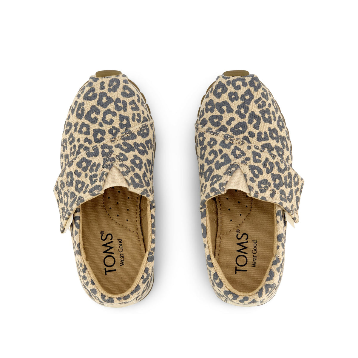 Resident Plus Toddler Sneaker - Natural Leopard Print Top View