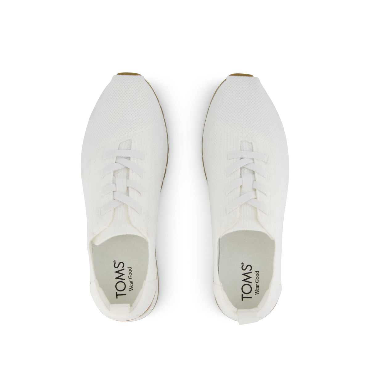 Resident Plus Lace-Up - White Knit Top View