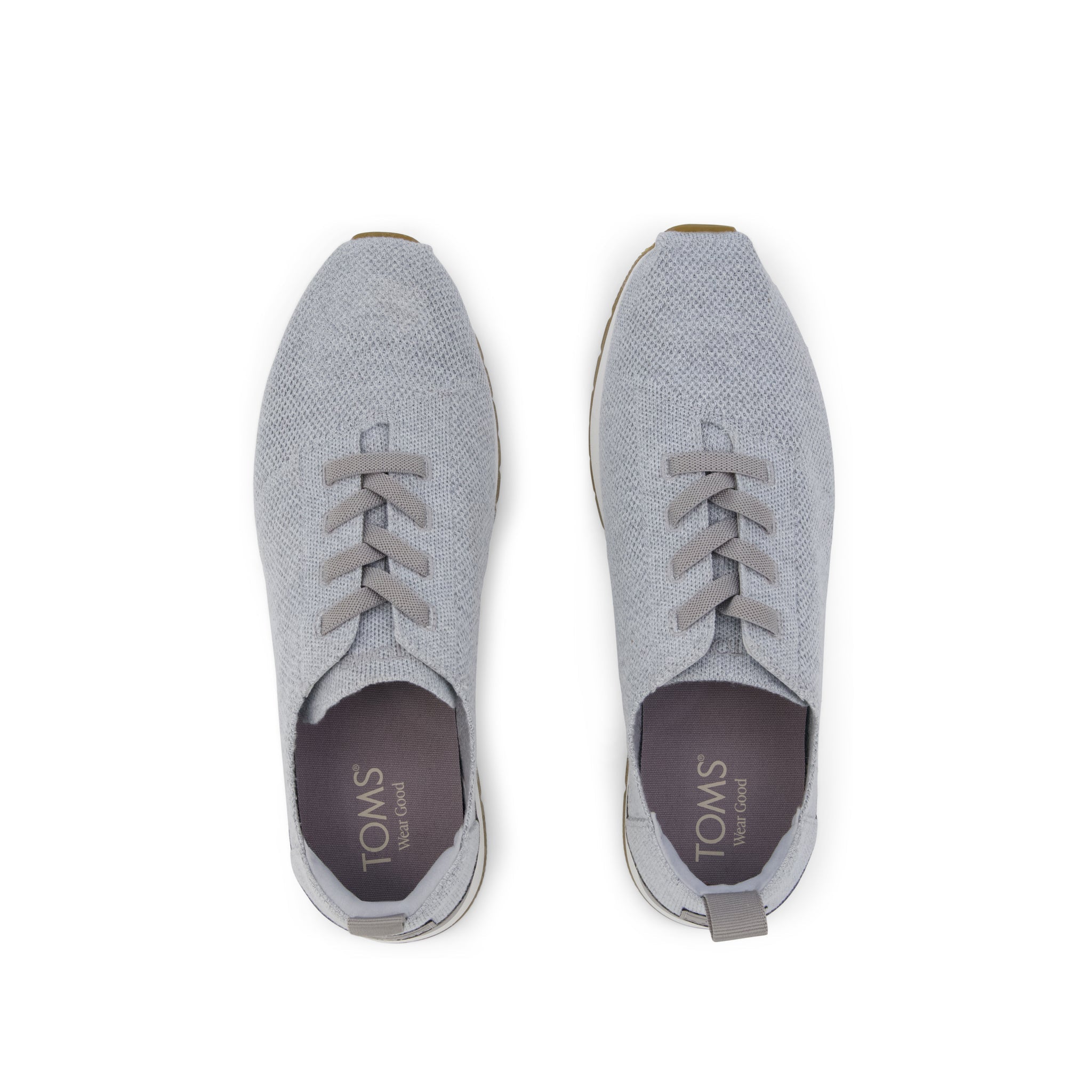 Resident Plus Lace-Up - Grey Knit Top View