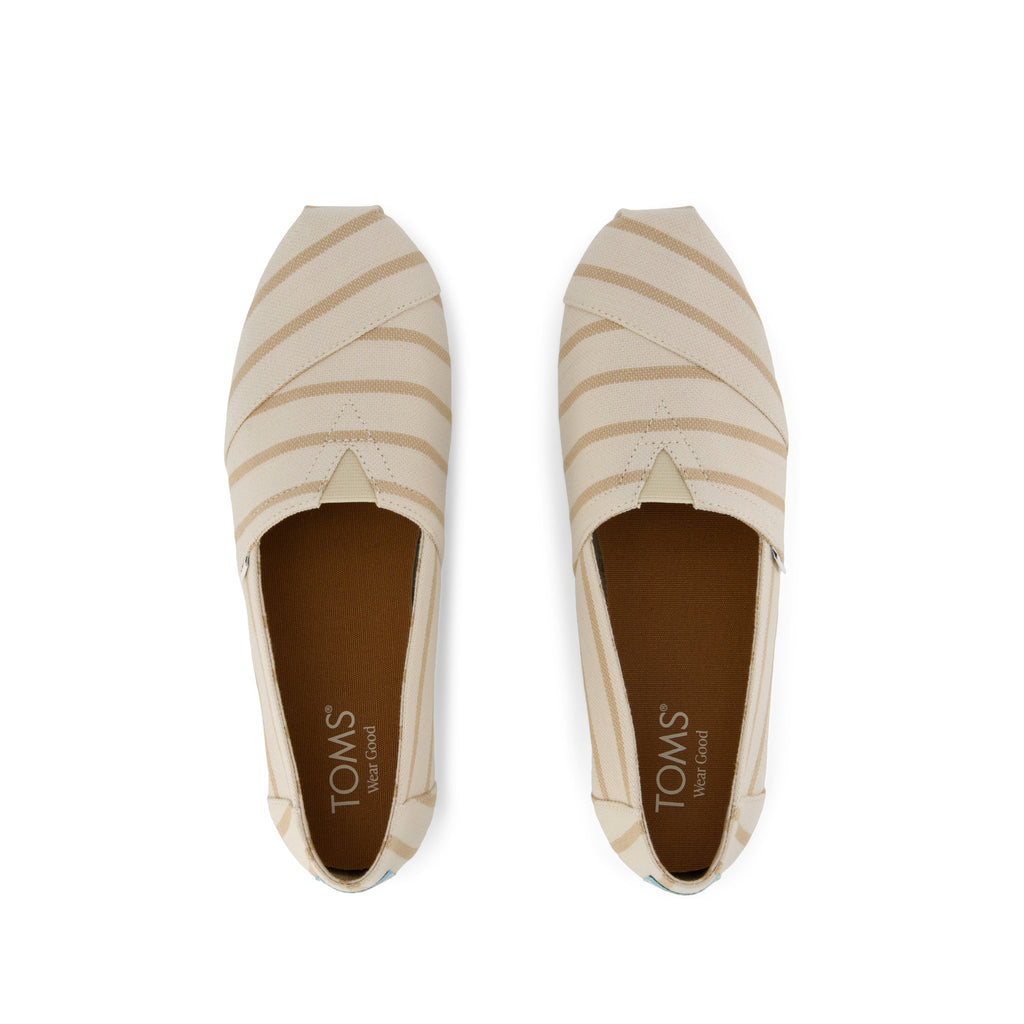 Alpargata Classic - Natural Riviera Stripe Top View