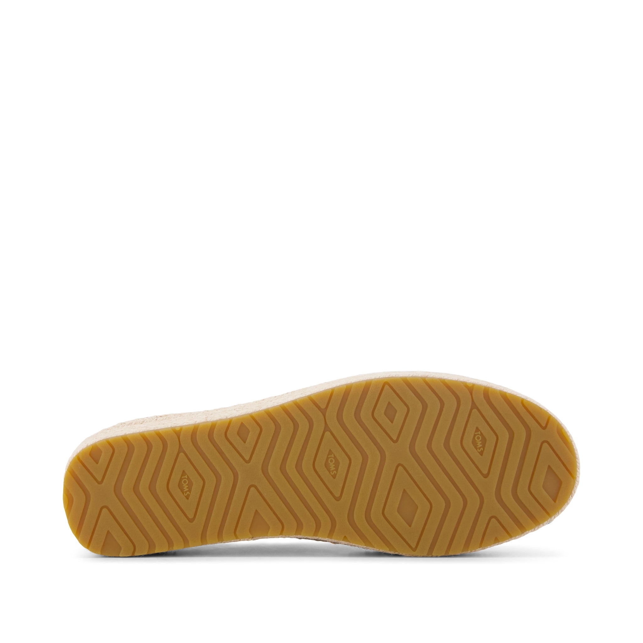 Valencia Lace-Up Platform Espadrille - Black Canvas Bottom Sole View