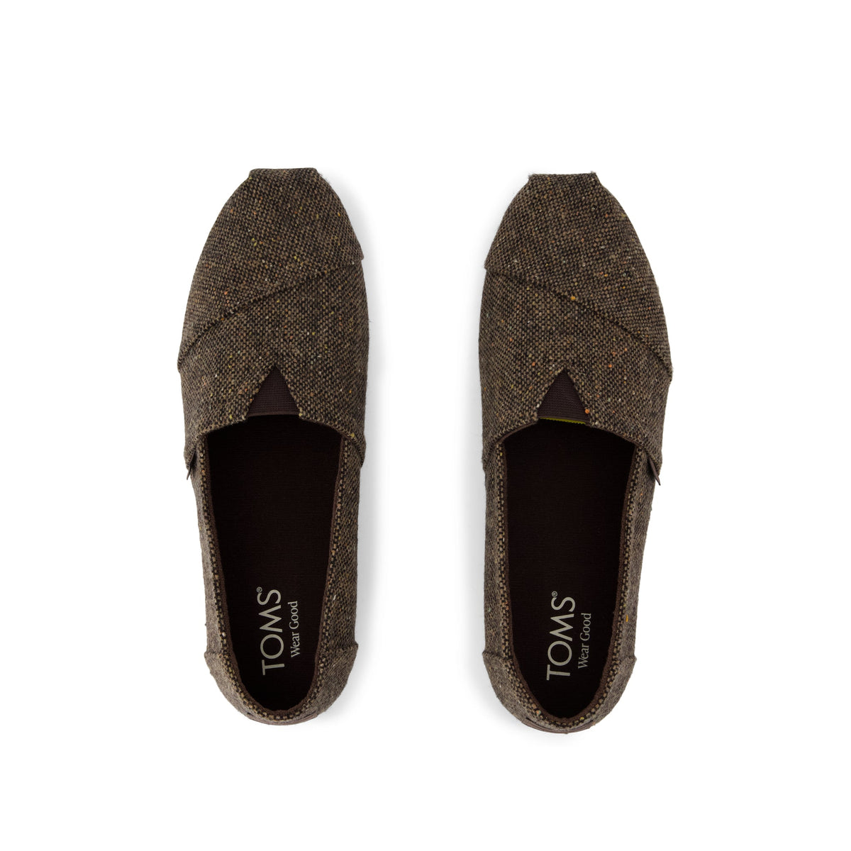 Alpargata Classic - Chocolate Brown Flecked Tweed Top View