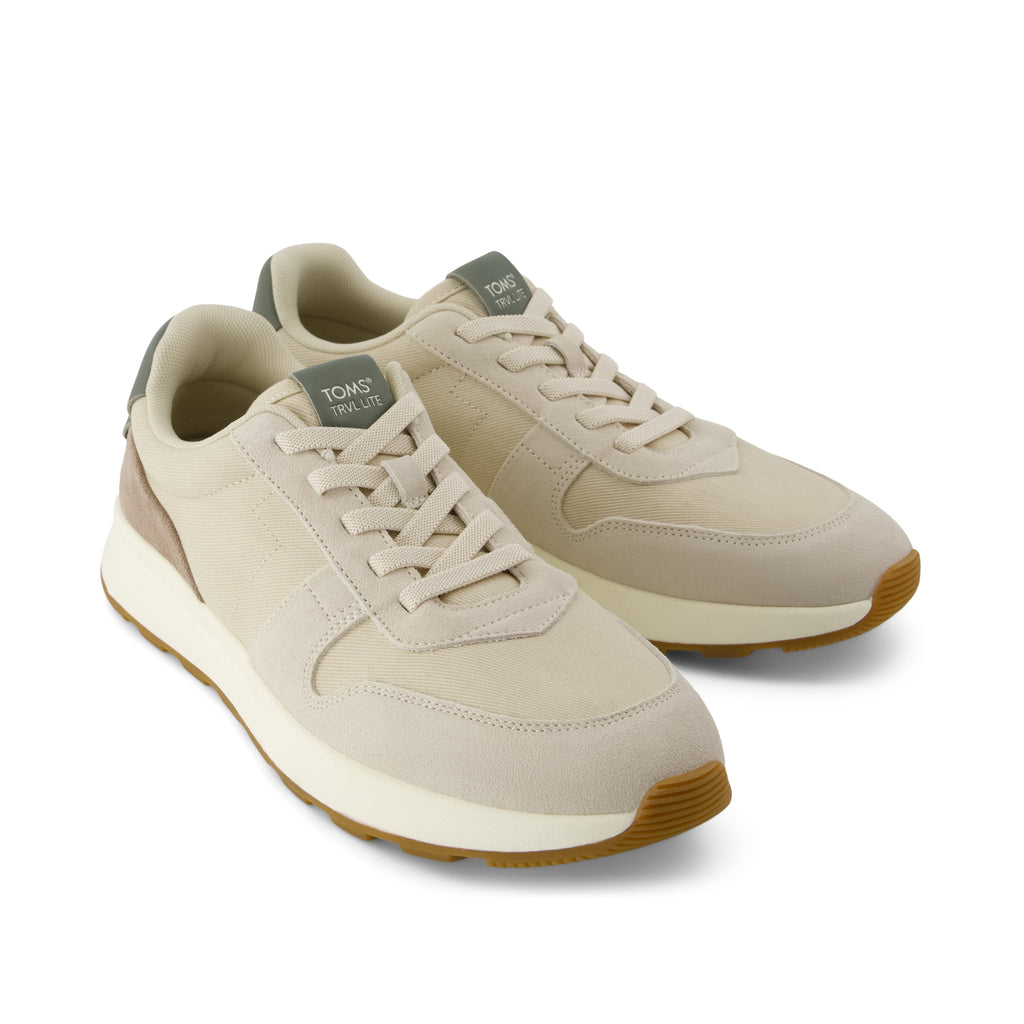 TRVL LITE Retro Runner Sneaker - Fog  Front View