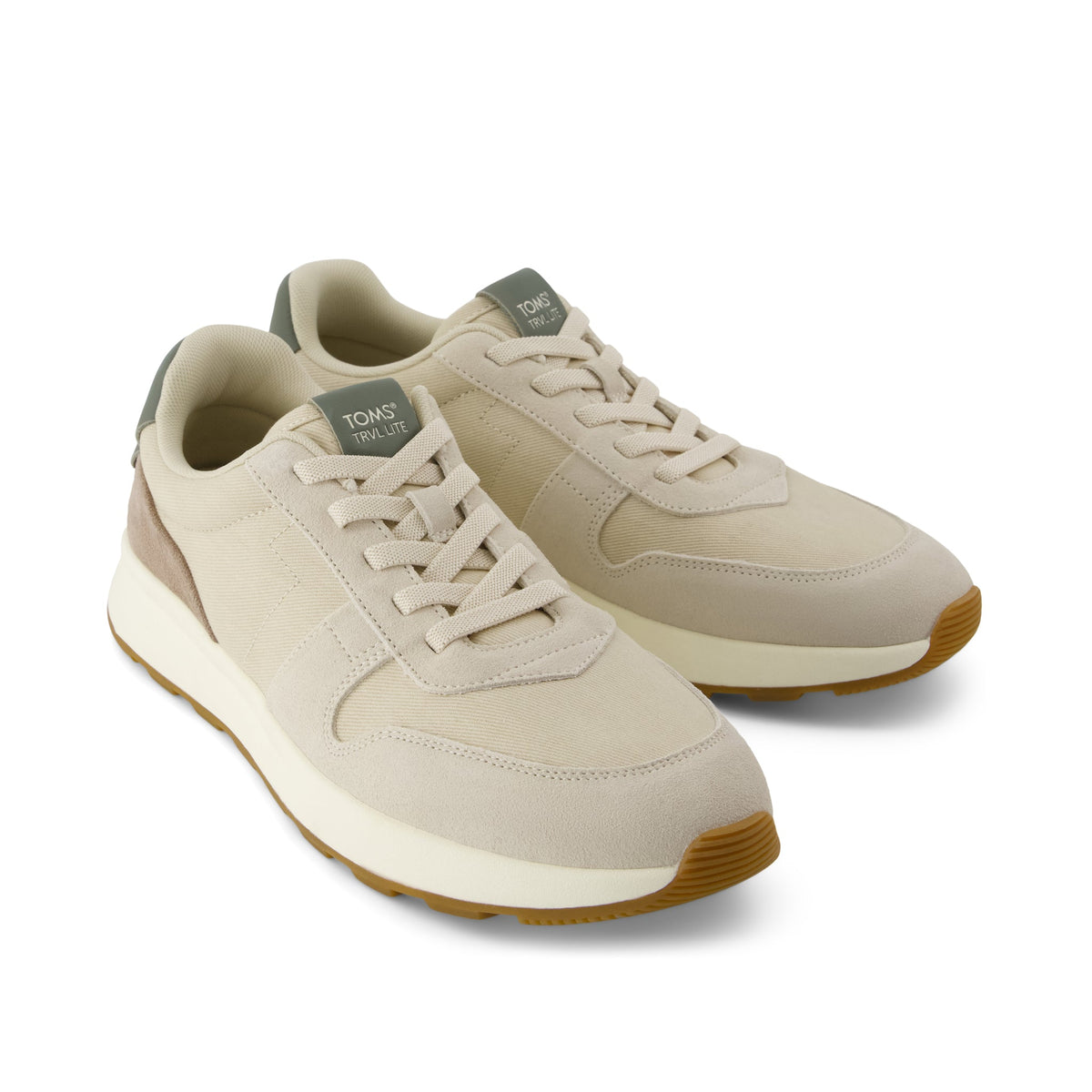 TRVL LITE Retro Runner Sneaker - Fog  Front View