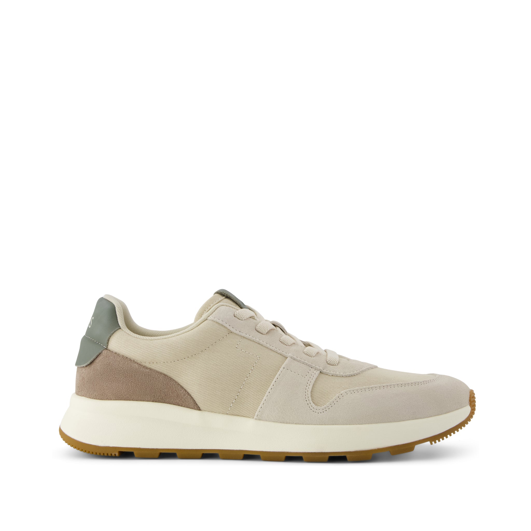 TRVL LITE Retro Runner Sneaker - Fog  Side View