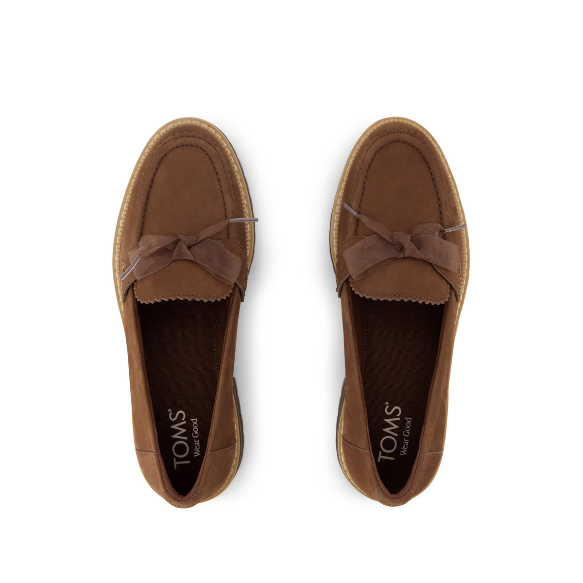 Cara Bow Loafer - Hot Cocoa Leather Top View